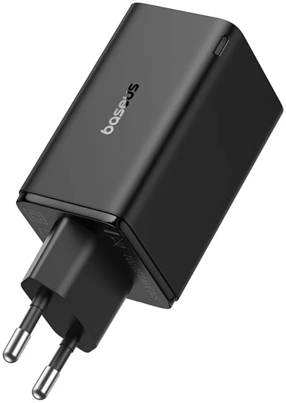 Baseus GaN6 65W USB-C/USB Snellader + 100W USB-C Kabel 1M Zwart afbeelding 13