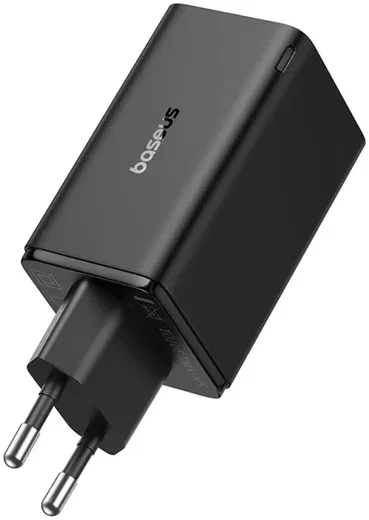 Baseus GaN6 65W USB-C/USB Snellader + 100W USB-C Kabel 1M Zwart afbeelding 13