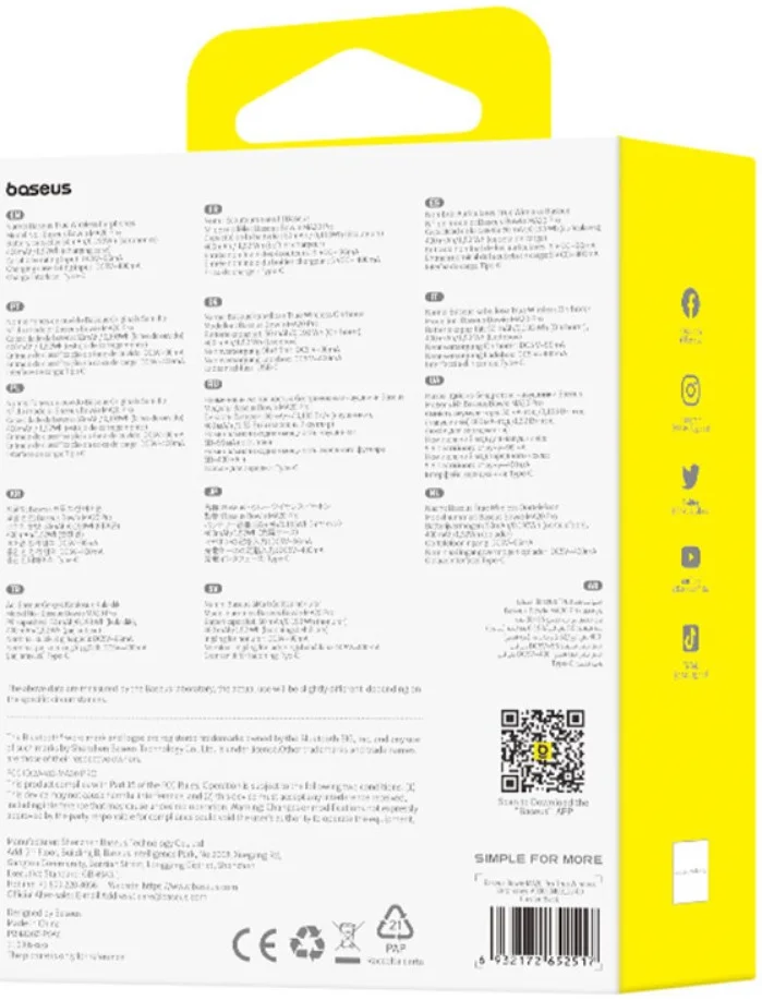 Baseus Bowie MA20 Pro TWS Headset Draadloze Bluetooth Oordopjes Zwart afbeelding 12