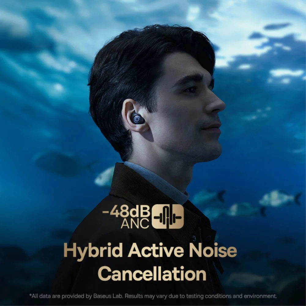 Baseus Bowie MA20 Pro TWS Headset Draadloze Bluetooth Oordopjes Zwart afbeelding 4