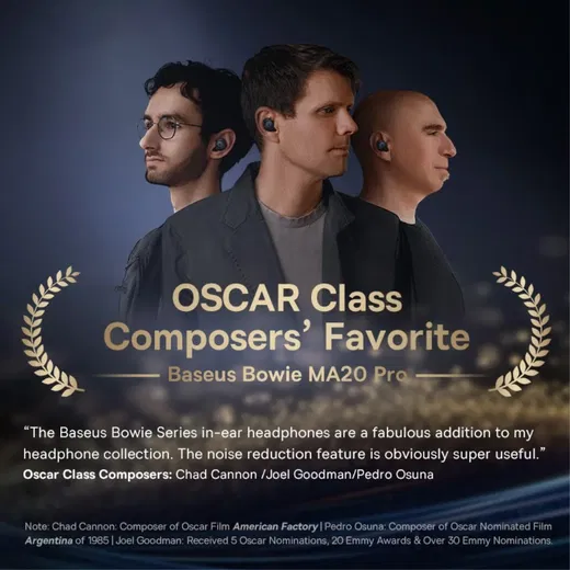 Baseus Bowie MA20 Pro TWS Headset Draadloze Bluetooth Oordopjes Zwart afbeelding 8