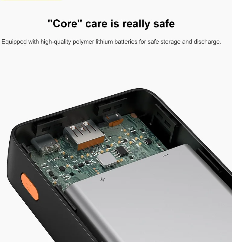 Baseus Airpow 20.000 mAh Powerbank Fast Charge 20W Zwart afbeelding 5