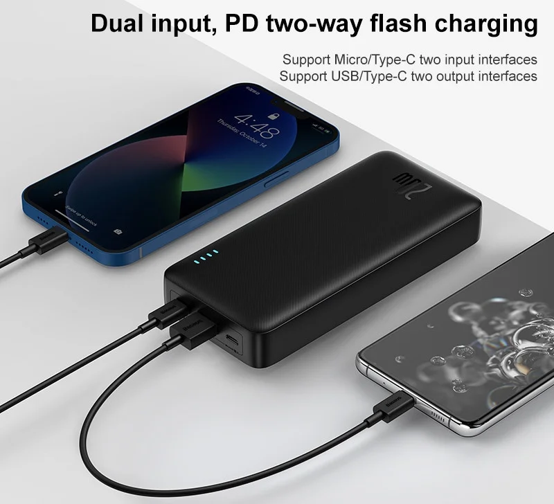 Baseus Airpow 20.000 mAh Powerbank Fast Charge 20W Zwart afbeelding 6