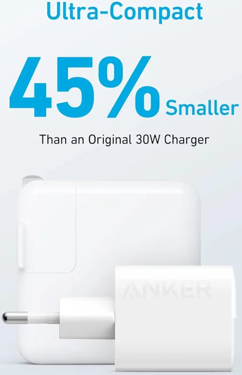 Anker 323 (33W) USB-A/USB-C Snellader Power Delivery Wit afbeelding 3