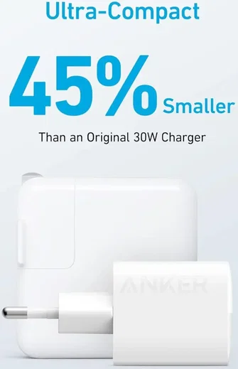 Anker 323 (33W) USB-A/USB-C Snellader Power Delivery Wit afbeelding 3