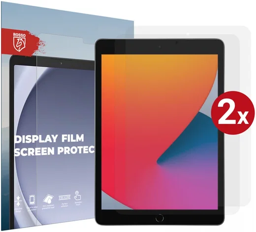 Rosso Apple iPad 10.2 2019/2020/2021 Screen Protector Folie Duo Pack afbeelding 1