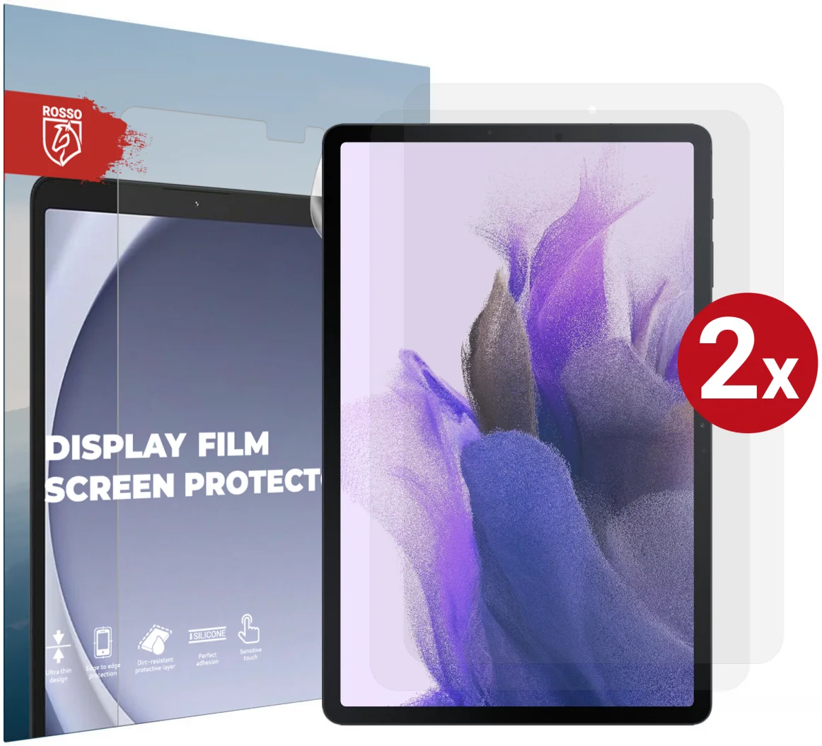 Rosso Samsung Tab S7+ / S7 FE / S8+ Screen Protector Ultra Clear Folie Duo Pack afbeelding 1