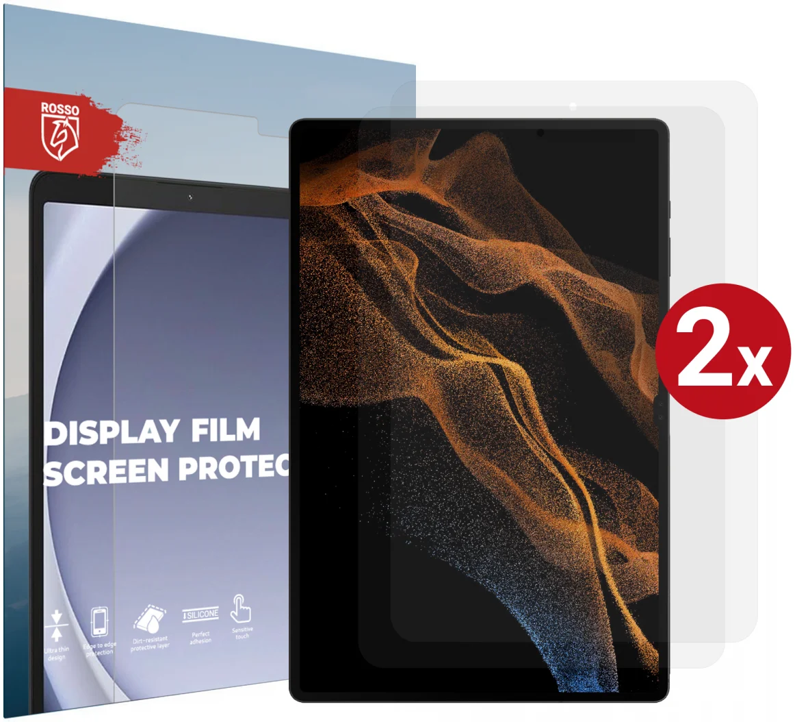 Rosso Samsung Tab S8 Ultra Screen Protector Ultra Clear Folie Duo Pack afbeelding 1