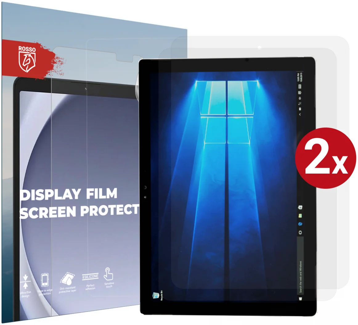 Rosso Microsoft Surface Pro 4/5/6/7 Screen Protector Ultra Clear Duo Pack afbeelding 1