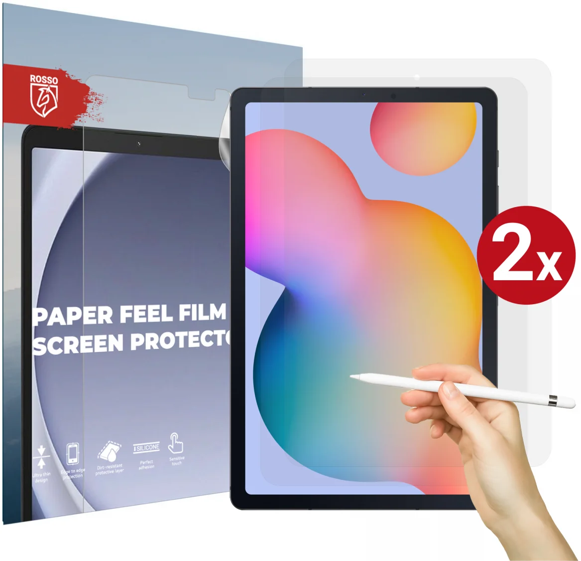 Rosso Samsung Galaxy Tab S6 Screen Protector Paper Feel Folie Duo Pack afbeelding 1