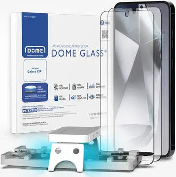 Whitestone Dome Glass Samsung Galaxy S24 Screen Protector 2-Pack