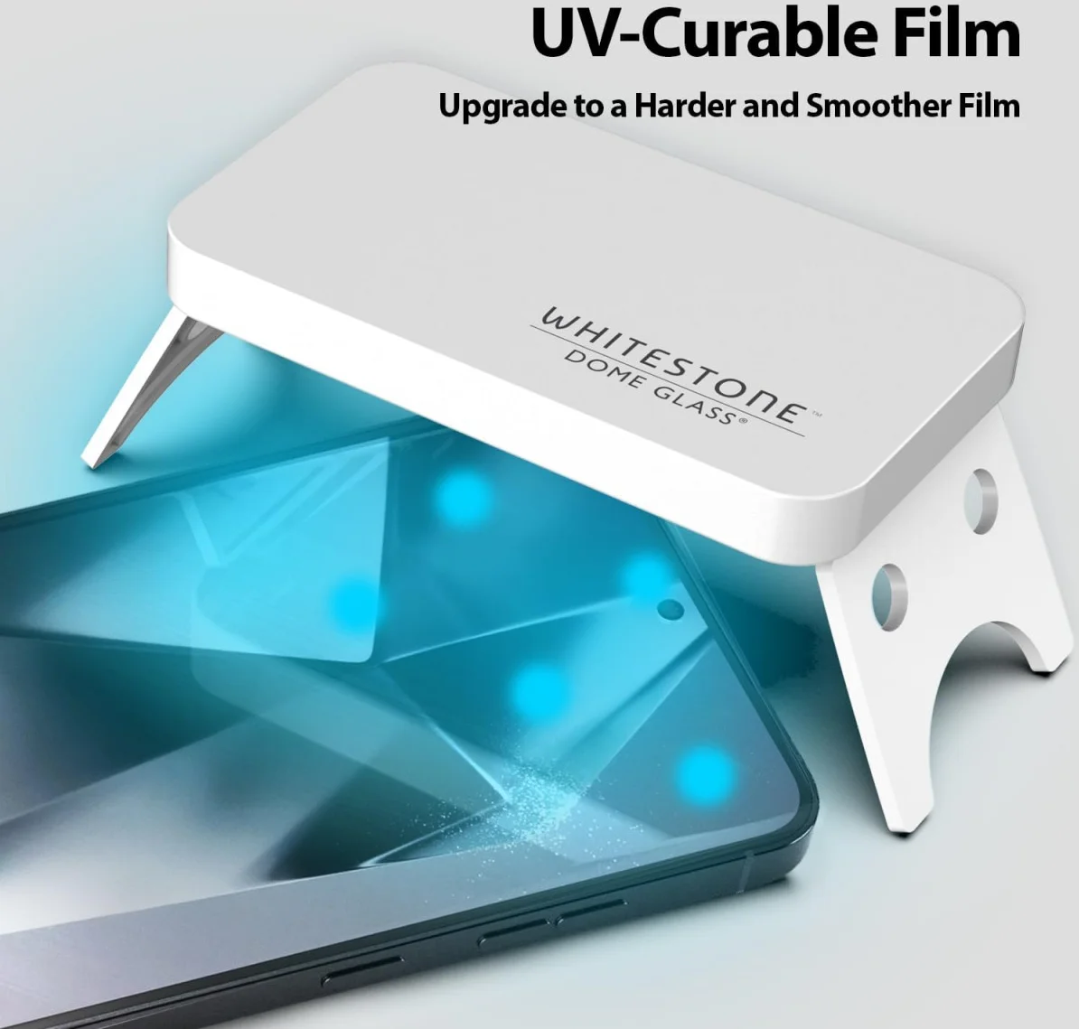 Whitestone UV Gen Samsung Galaxy S24 Screen Protector Folie (2-Pack) afbeelding 2