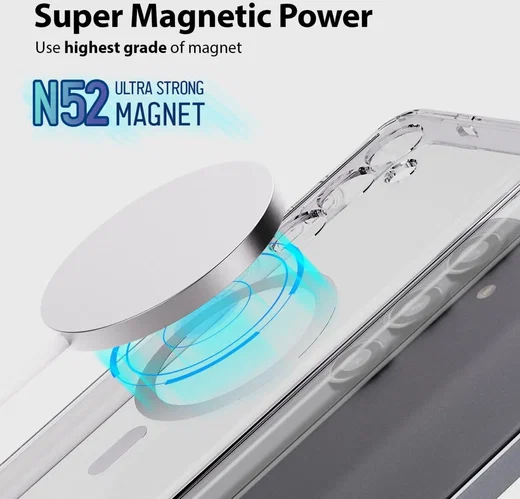 Whitestone Dome Case Samsung Galaxy S24 Hoesje MagSafe Transparant afbeelding 2