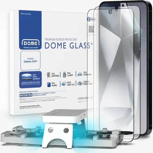 Whitestone Dome Glass Samsung Galaxy S24 Plus Screen Protector 2-Pack afbeelding 1