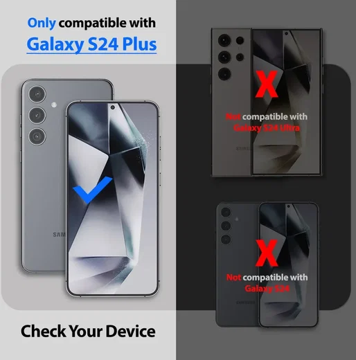 Whitestone Dome Glass Samsung Galaxy S24 Plus Screen Protector 2-Pack afbeelding 8