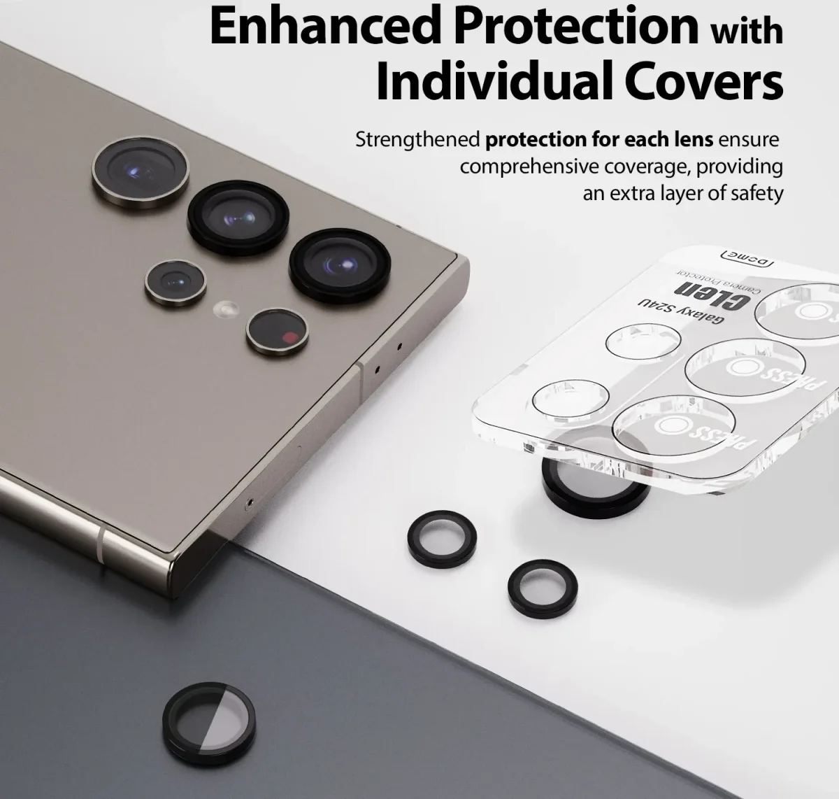 Whitestone Camera EZ Samsung Galaxy S24 Plus Camera Protector afbeelding 2