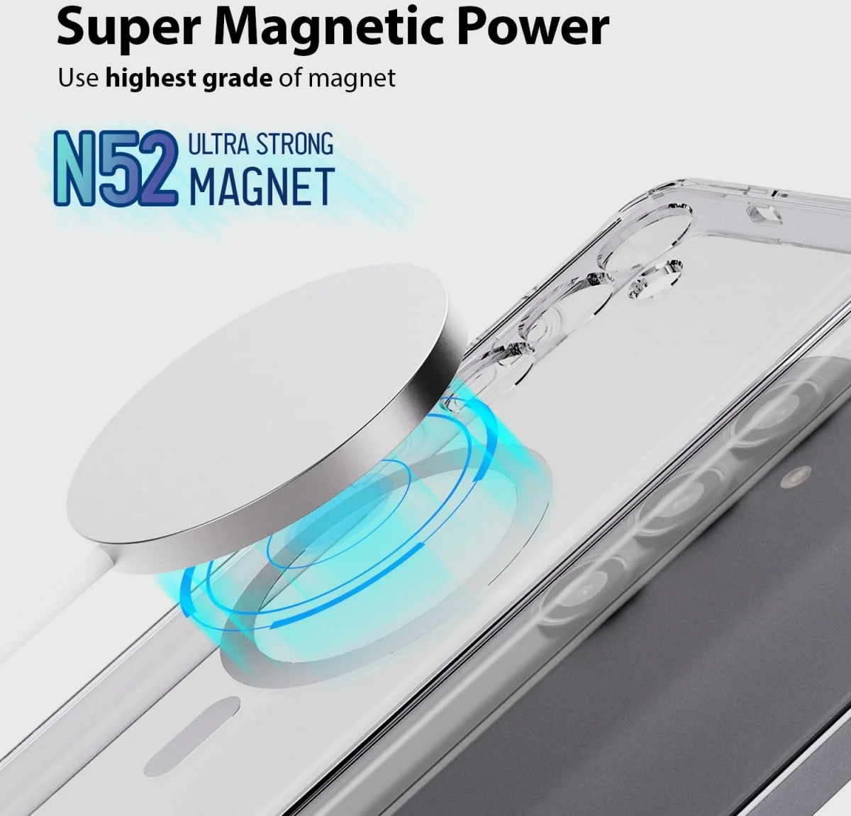 Whitestone Dome Samsung Galaxy S24 Plus Hoesje MagSafe Transparant afbeelding 2