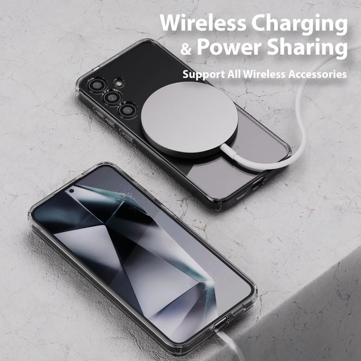 Whitestone Dome Samsung Galaxy S24 Plus Hoesje MagSafe Transparant afbeelding 4