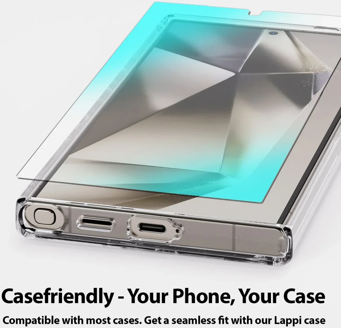 Whitestone Dome Glass Samsung Galaxy S24 Ultra Screen Protector 2-Pack afbeelding 5