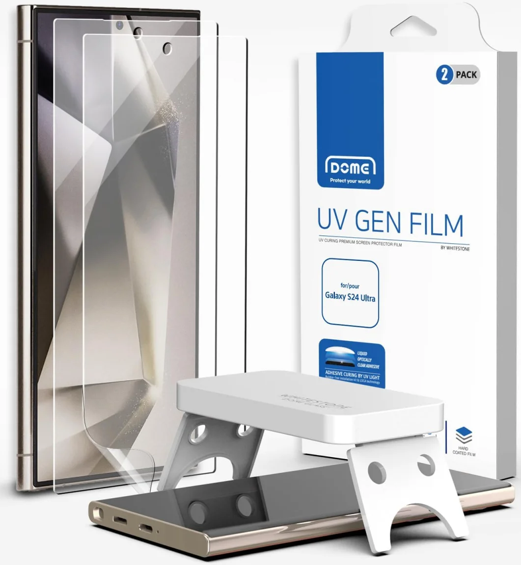 Whitestone UV Gen Samsung Galaxy S24 Ultra Screen Protector (2-Pack) afbeelding 1