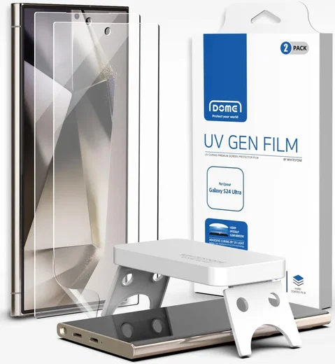 Whitestone UV Gen Samsung Galaxy S24 Ultra Screen Protector (2-Pack) afbeelding 1