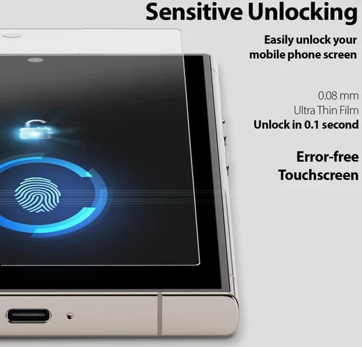Whitestone UV Gen Samsung Galaxy S24 Ultra Screen Protector (2-Pack) afbeelding 4