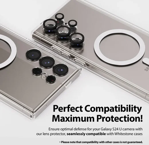 2-pack Whitestone Camera EZ Samsung Galaxy S24 Ultra Camera Protector afbeelding 5