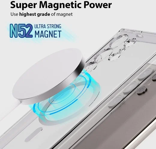 Whitestone Dome Samsung Galaxy S24 Ultra Hoesje MagSafe Transparant afbeelding 2