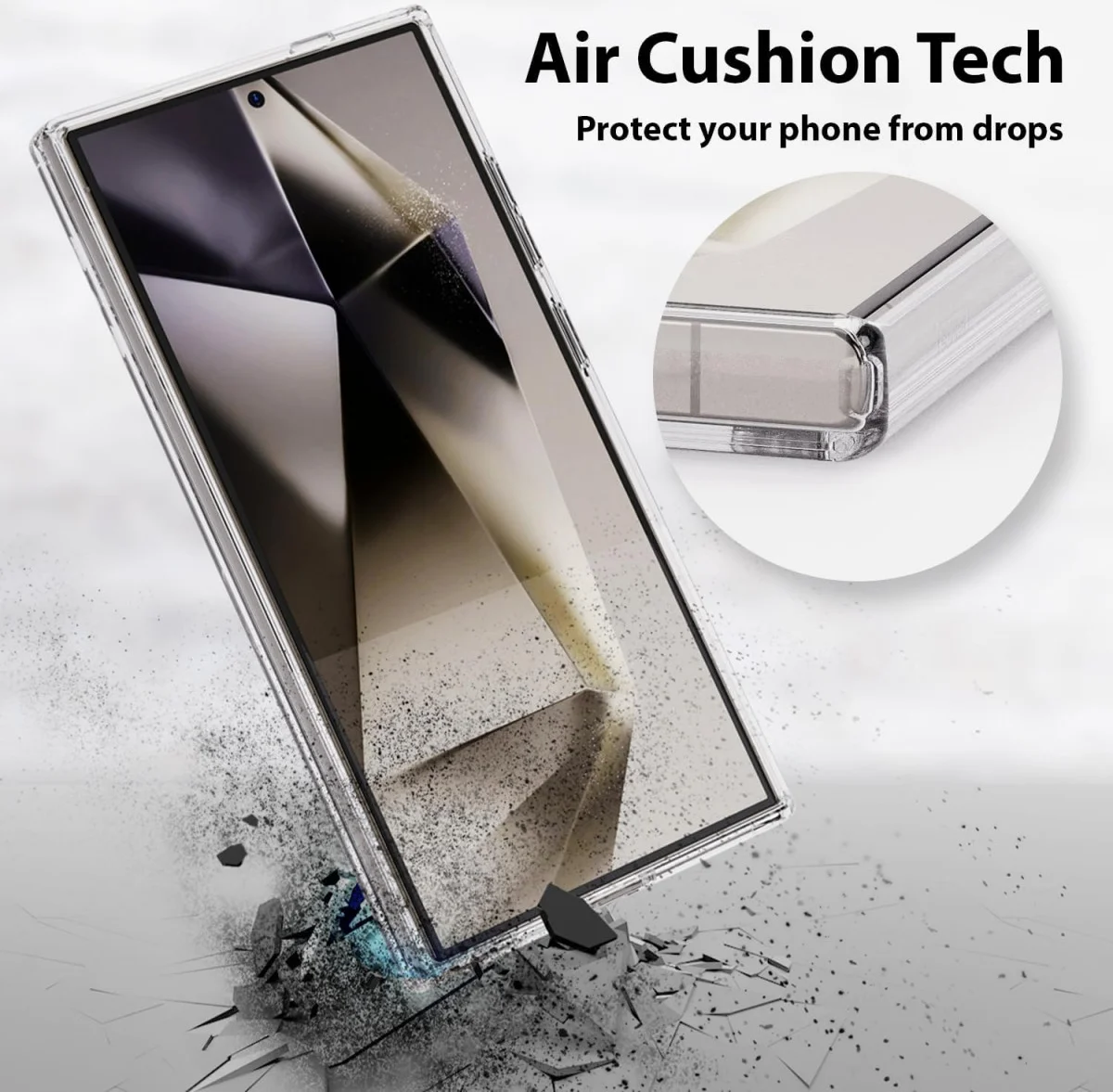Whitestone Dome Samsung Galaxy S24 Ultra Hoesje MagSafe Transparant afbeelding 3