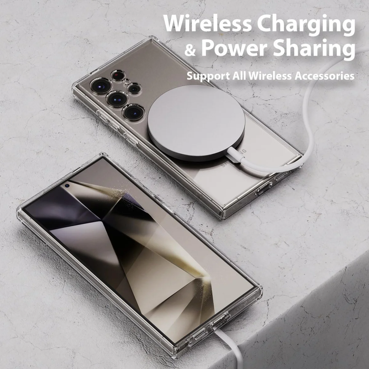 Whitestone Dome Samsung Galaxy S24 Ultra Hoesje MagSafe Transparant afbeelding 4