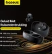 Baseus Bowie MA20 Draadloze Bluetooth Oordopjes Noise Cancelling Zwart afbeelding 4