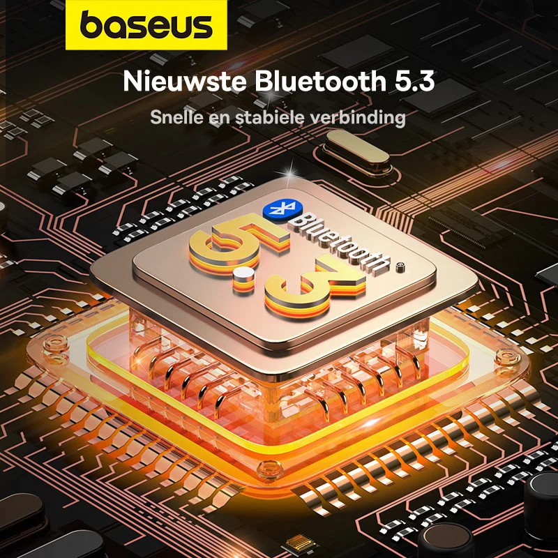 Baseus Bowie MA20 Draadloze Bluetooth Oordopjes Noise Cancelling Zwart afbeelding 9