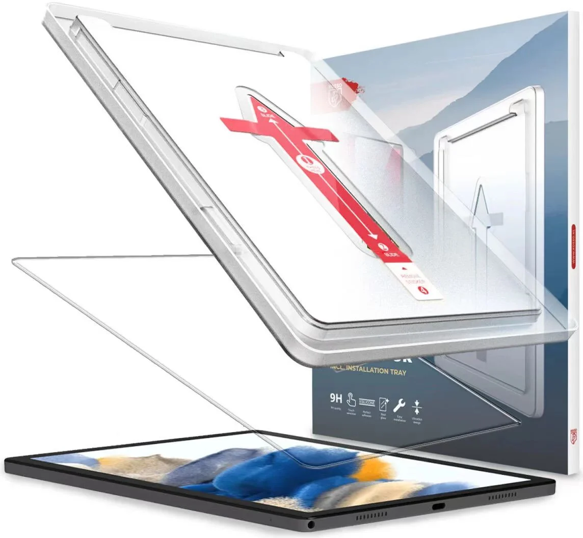 Rosso Samsung Galaxy Tab A11 / Tab A9 Tempered Glass met Installatietray afbeelding 1