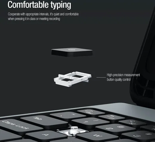 Nillkin Bumper Samsung Tab S10 Plus/S9 (FE)+ Toetsenbord Hoes met Slider Zwart afbeelding 10