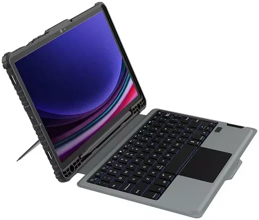 Nillkin Bumper Samsung Tab S10 Plus/S9 (FE)+ Toetsenbord Hoes met Slider Zwart afbeelding 15