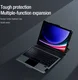 Nillkin Bumper Samsung Tab S10 Plus/S9 (FE)+ Toetsenbord Hoes met Slider Zwart afbeelding 5