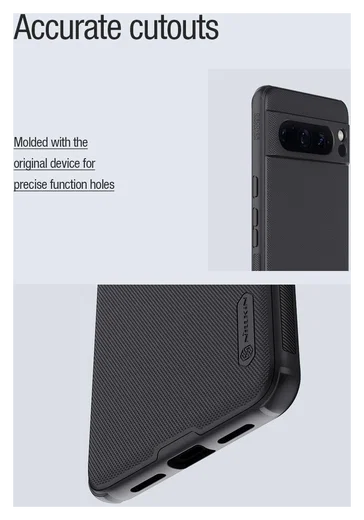 Nillkin Frosted Shield Google Pixel 8 Pro MagSafe Back Cover Zwart afbeelding 10