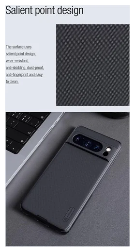 Nillkin Frosted Shield Google Pixel 8 Pro MagSafe Back Cover Zwart afbeelding 8