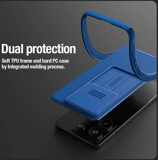 Nillkin Xiaomi Redmi Note 13 Pro 5G/Poco X6 Hoesje Camera Slider Zwart afbeelding 5