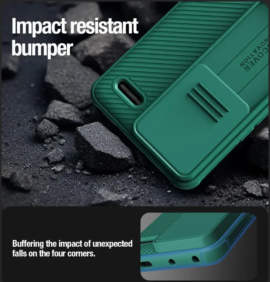 Nillkin CamShield Xiaomi Redmi Note 13 Pro Plus Hoesje Slider Groen afbeelding 6