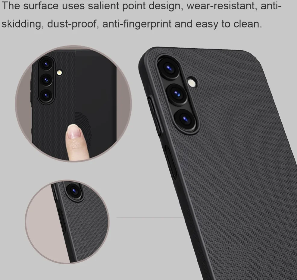 Nillkin Super Frosted Shield Samsung Galaxy A15 Hoesje Zwart afbeelding 7