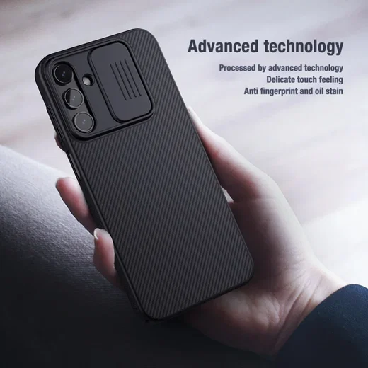 Nillkin CamShield Samsung Galaxy A15 Hoesje met Camera Slider Zwart afbeelding 14