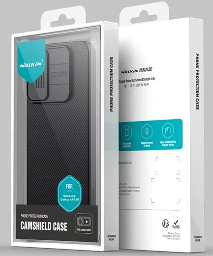Nillkin CamShield Samsung Galaxy A15 Hoesje met Camera Slider Zwart afbeelding 17