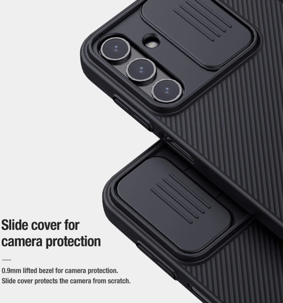 Nillkin CamShield Samsung Galaxy A15 Hoesje met Camera Slider Zwart afbeelding 4
