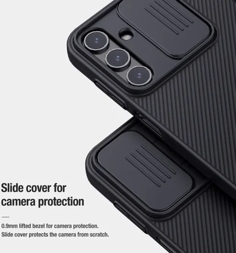 Nillkin CamShield Samsung Galaxy A15 Hoesje met Camera Slider Zwart afbeelding 4
