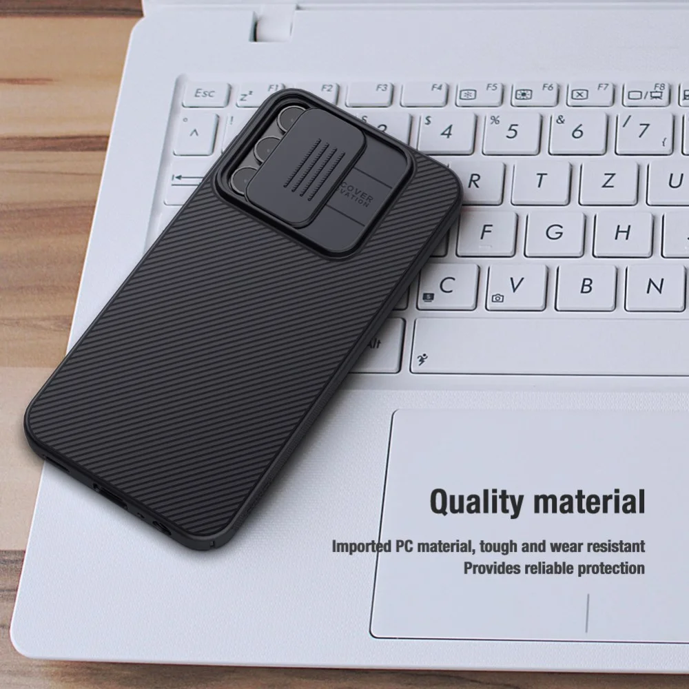 Nillkin CamShield Samsung Galaxy A15 Hoesje met Camera Slider Zwart afbeelding 7