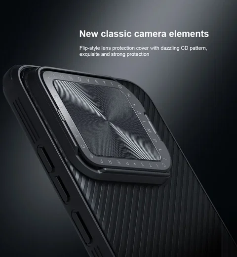 Nillkin CamShield Xiaomi 14 Hoesje met Camera Slider Back Cover Groen afbeelding 5