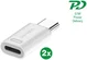 4smarts Apple USB-C naar Apple Lightning Adapter 27W PD Wit (2-Pack) afbeelding 6