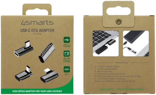 4smarts 100W USB-C naar USB-C Adapter 5A met Haakse Hoek (4-Pack) afbeelding 9