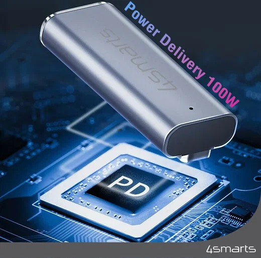 4smarts USB-C naar MagSafe 2 Adapter 100W PD MacBook Pro/Air Grijs afbeelding 5